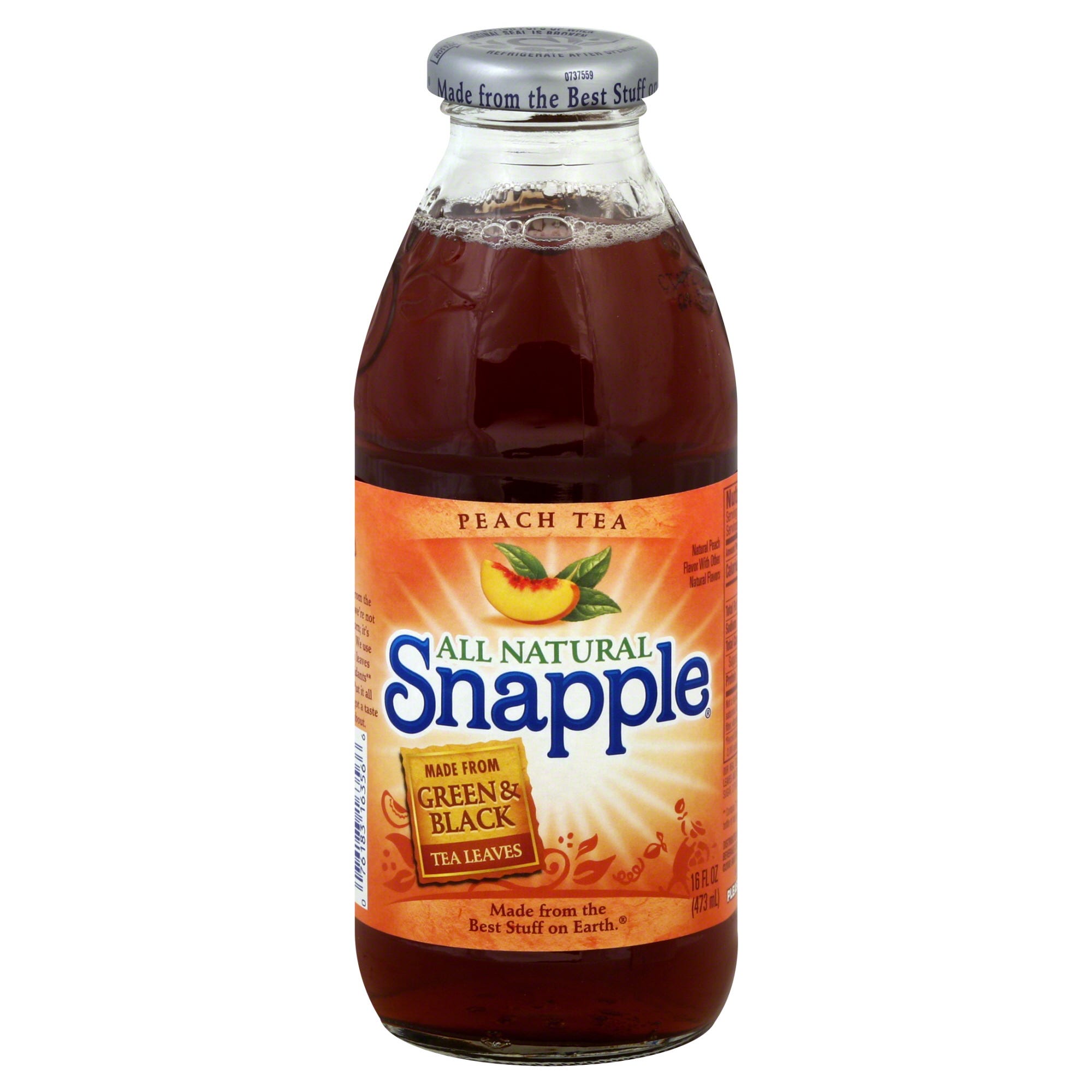 Snapple Peach Tea - 16 Fl Oz Bottle