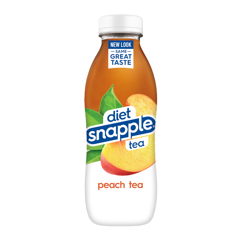 Snapple Zero Sugar Peach Tea, 16 Fl Oz Recycled Plastic Bottle