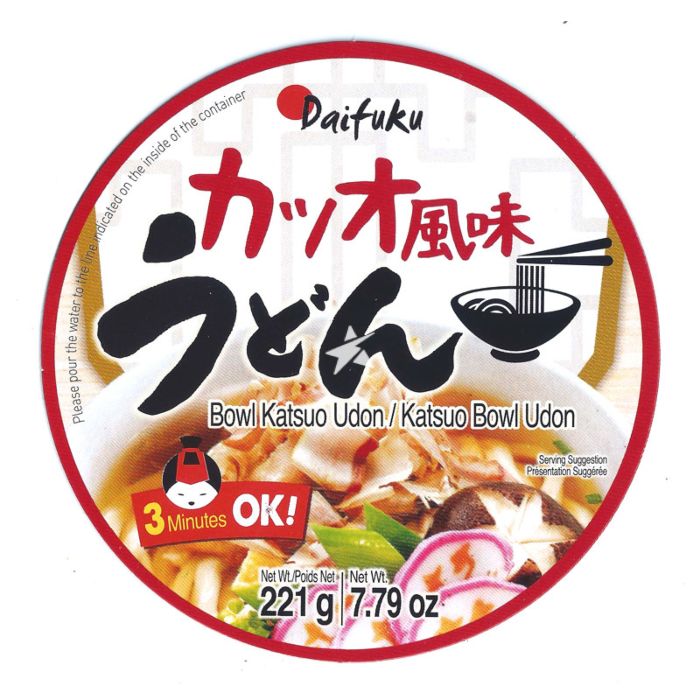 Daifuku 鲣鱼口味大碗乌冬 221g
