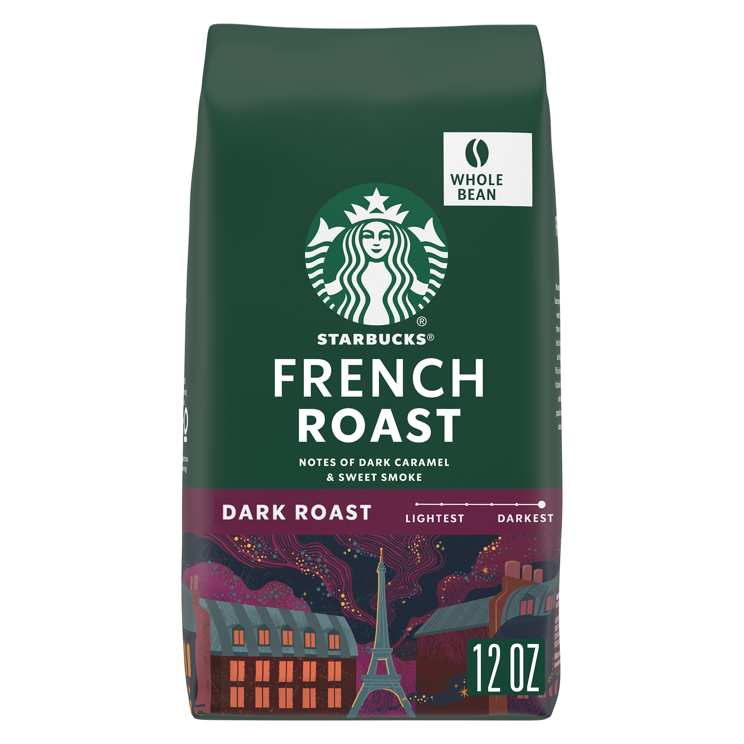 Starbucks Dark French Roast Whole Bean Coffee 12 Oz. Bag