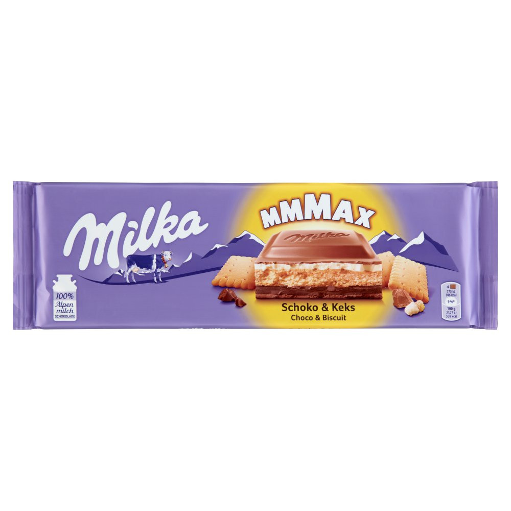 Milka Milk Chocolate & Biscuit 300g
