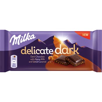 Milka Šokolāde Delicate Dark Salted Caramel 85g