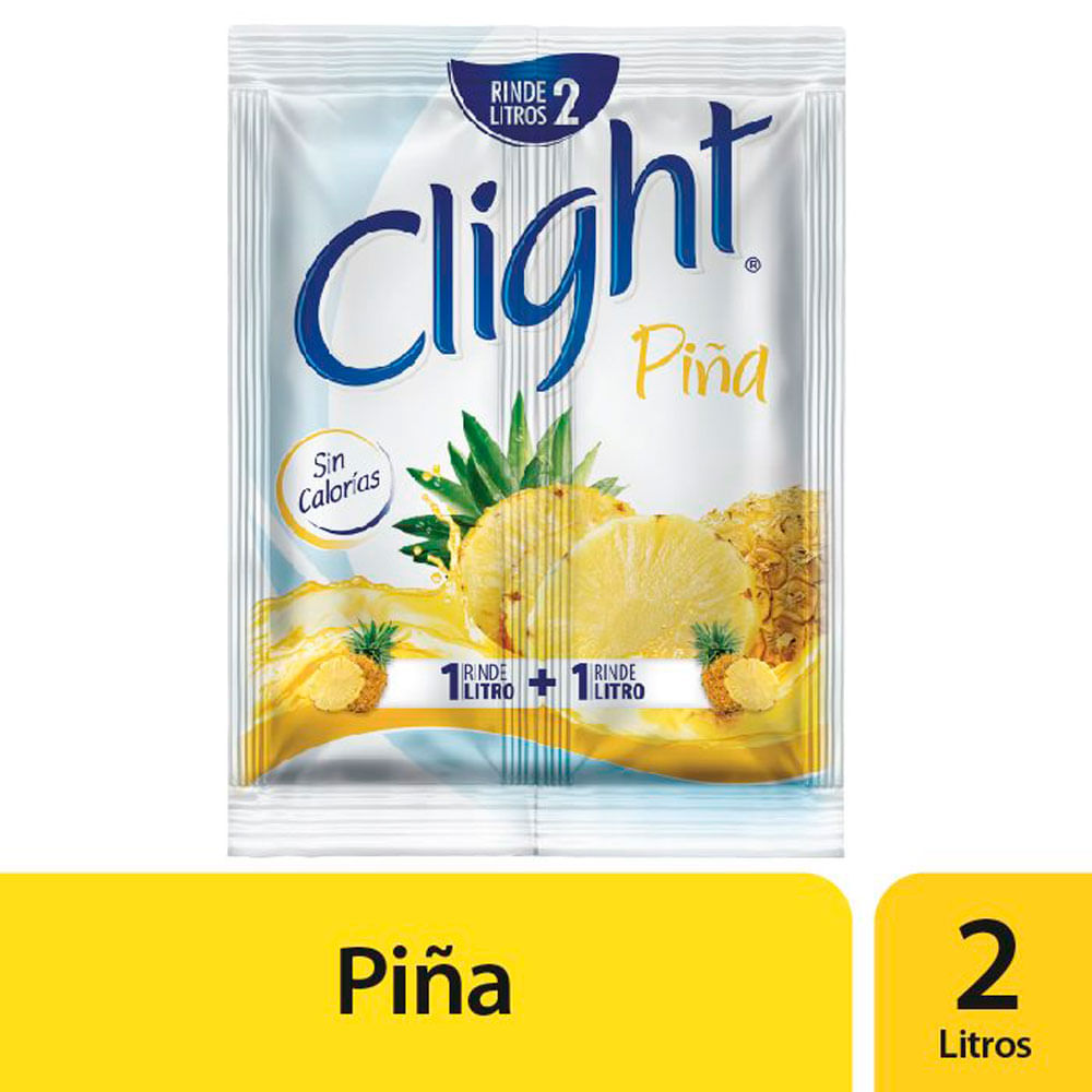 Clight Bebida En Polvo Sin Calorías Sabor Piña Sobres - 14 G