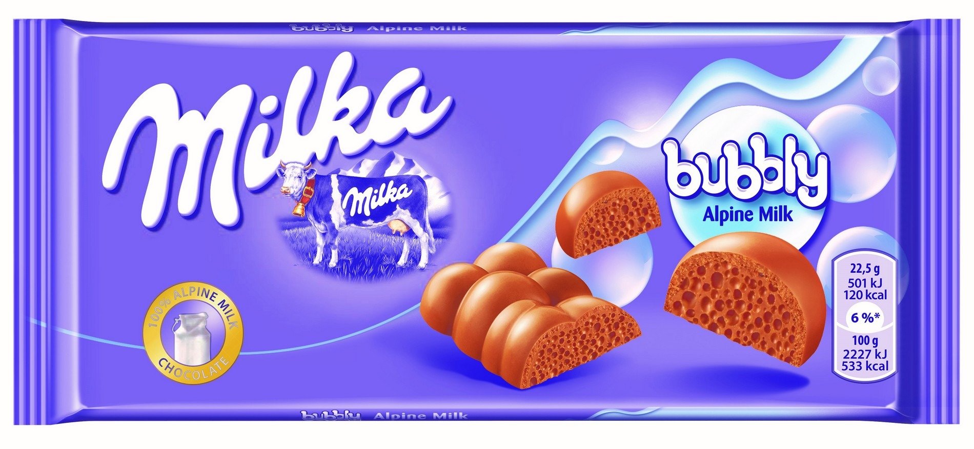 Milka Bubbly Alpine Milk Chocolate