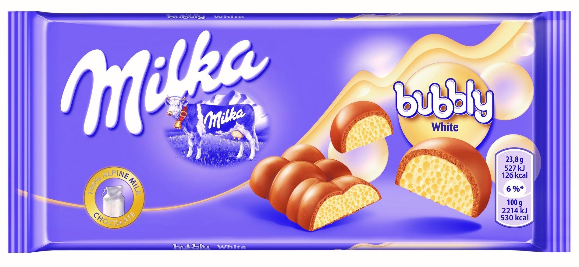 Milka Czekolada - Bubbly White 95G