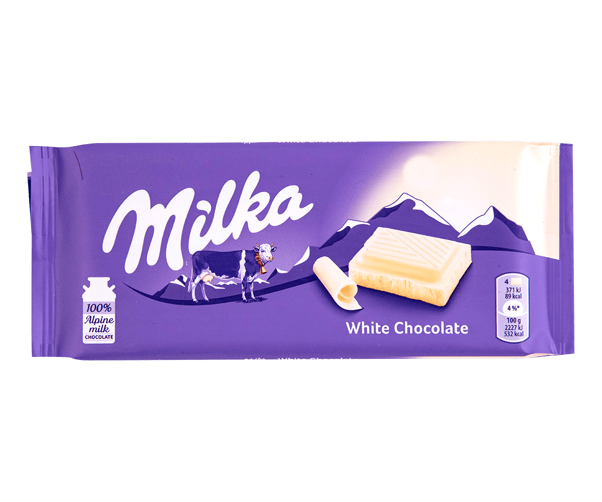 Milka White Chocolate 100G