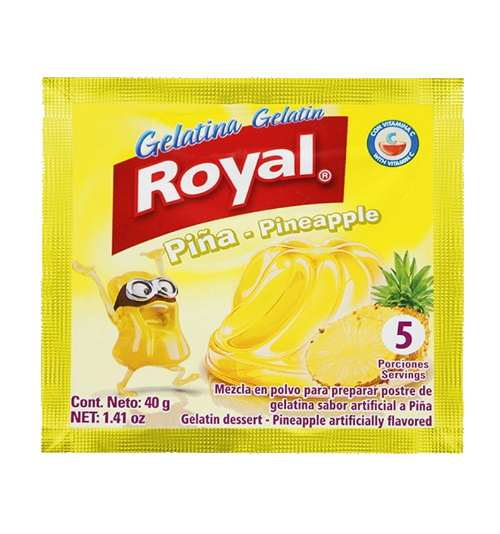 Royal Gelatina Piña X40gr