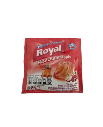 Royal Gelatina Sabor Manzana 40 G