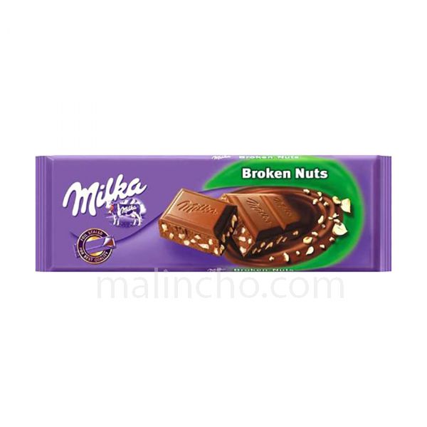 Milka Nougat Broken Nuts 250g