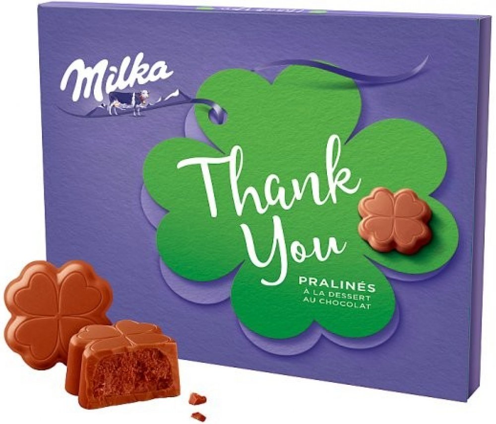 Bonboniéra MILKA 120 G THANK YOU - VÝPRODEJ !!! DMT: 10/2021