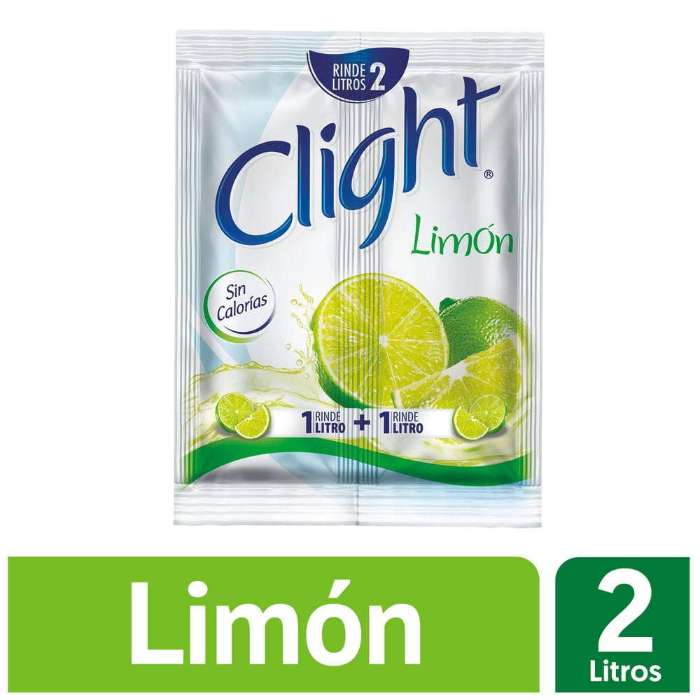 Clight Bebida En Polvo Sin Calorías Sabor Limón Sobre - 14 G