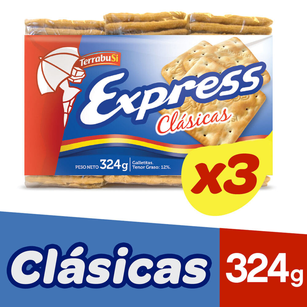 Express Galletitas Clásicas 3X108gr 324GR