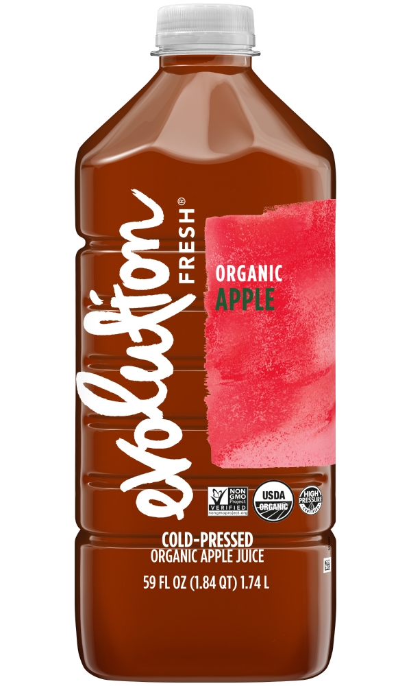 Evolution Fresh Juice, Cold-Pressed, Organic, Apple 59 Oz