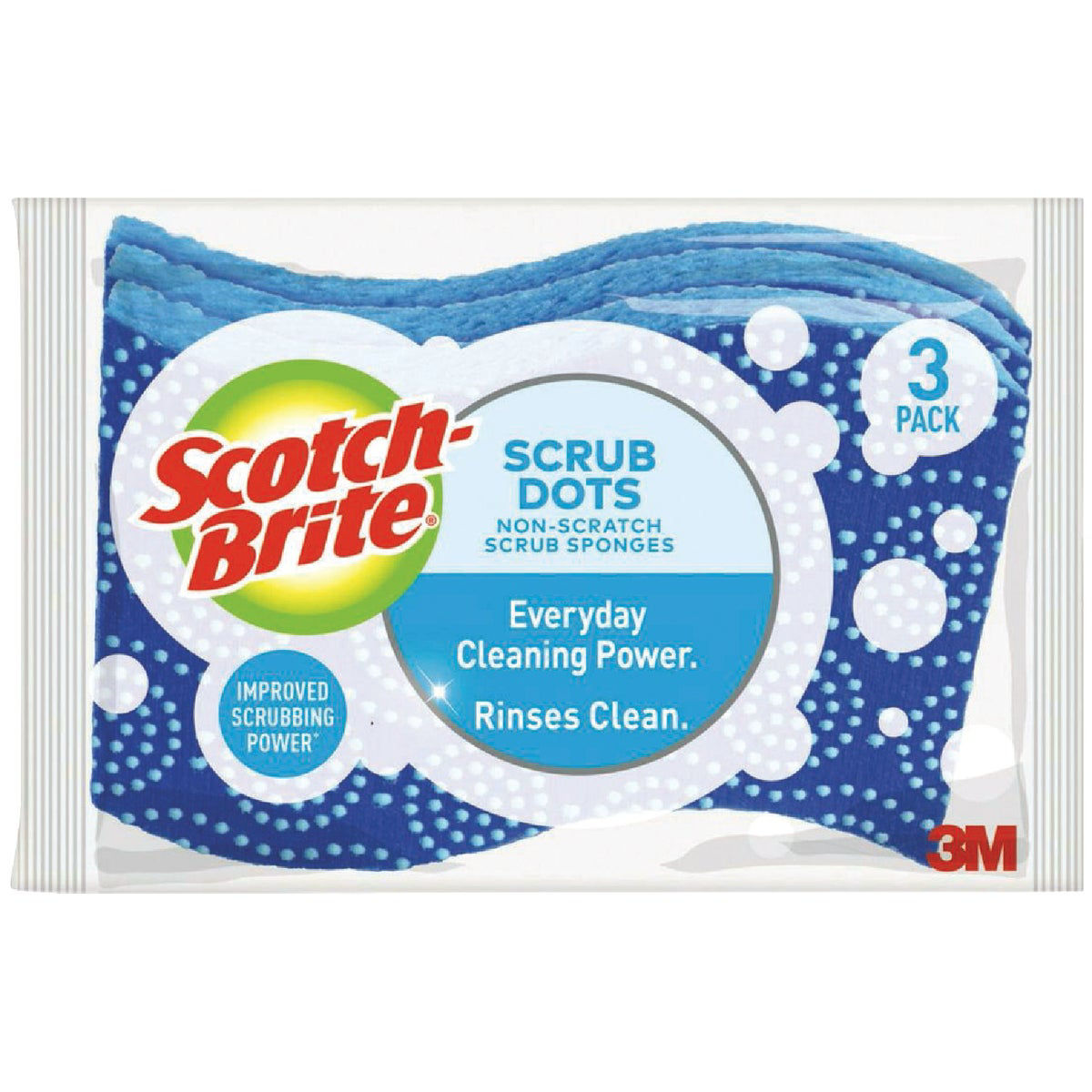 Scotch Brite Sponge, Scrub Dots, Non Scratch