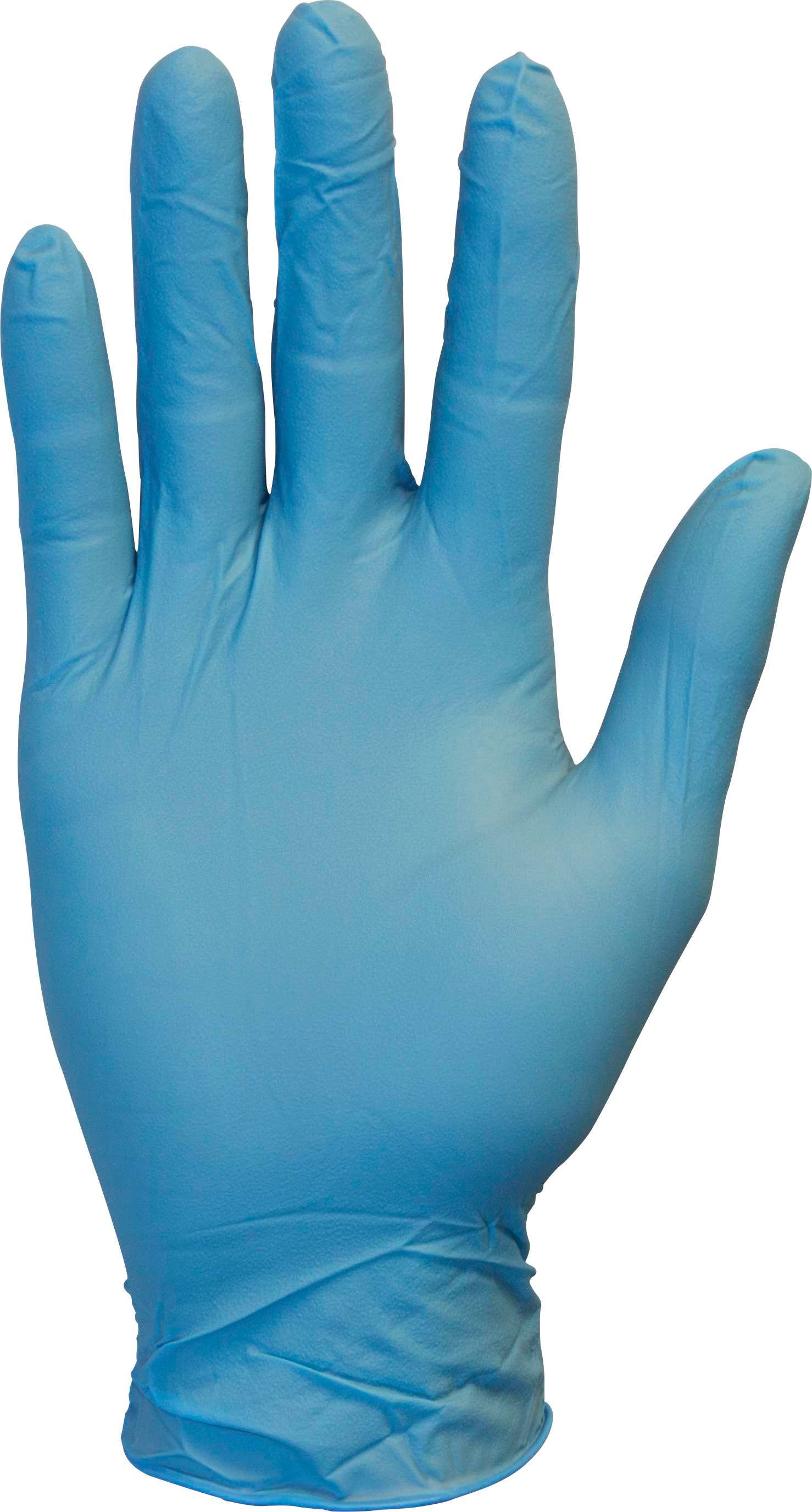 The Safety Zone Powder Free Nitrile Disposable Gloves, Blue, Large