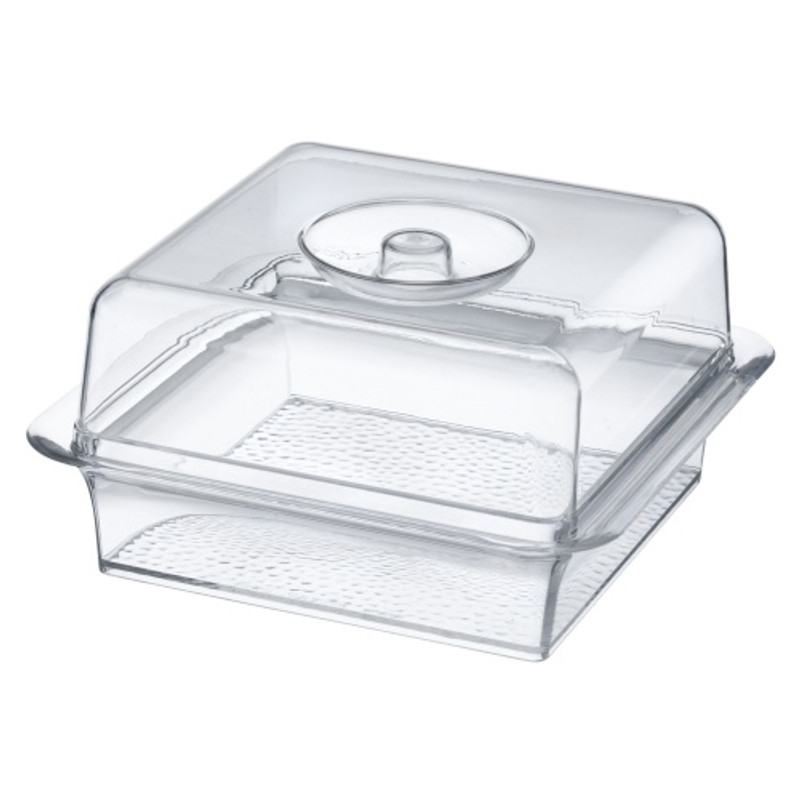Lillian's Acrylicware - Square Tray w/Lid