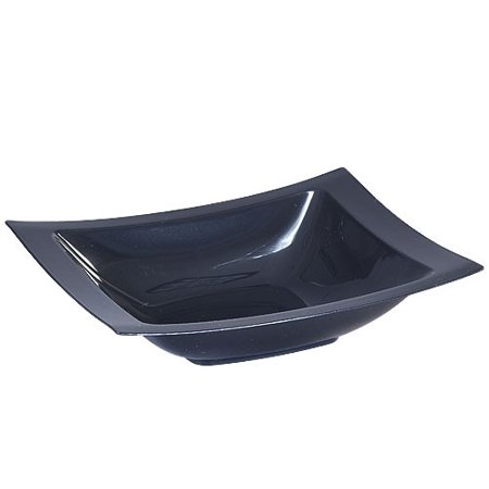 Lillian's Black 12oz Rectangular Plastic Soup Bowls 10 Ct