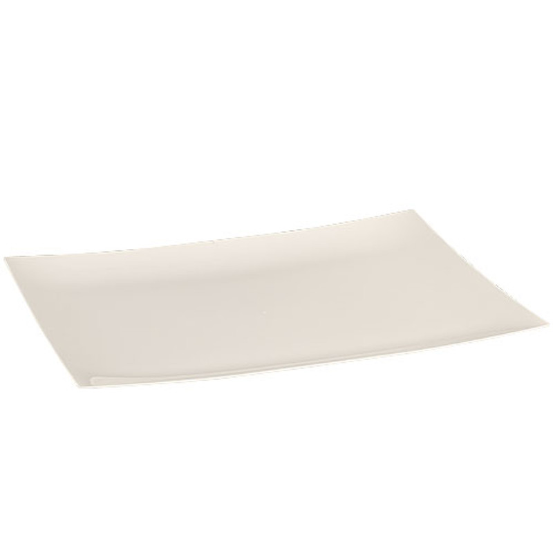Lillian's 11.75" Sahara Rectangular Plastic Entree Plates