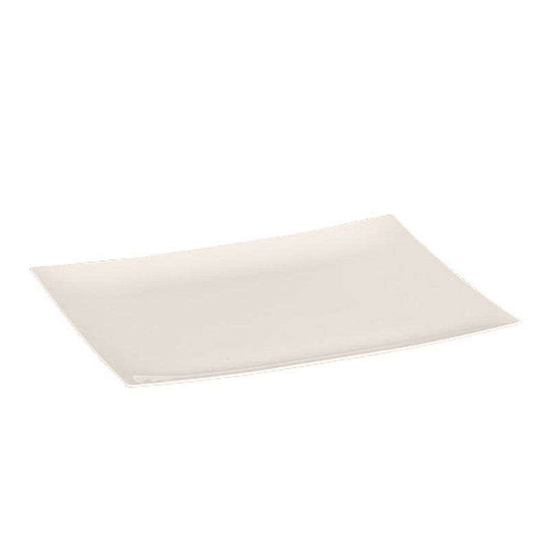 Lillian's 9" Sahara Rectangular Plastic Salad Plates