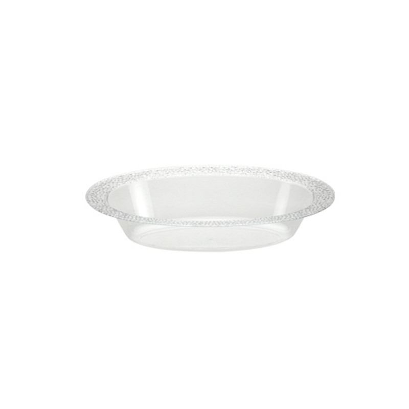 Lillian's Pebbled - 15 Oz. Oval Bowl - Clear