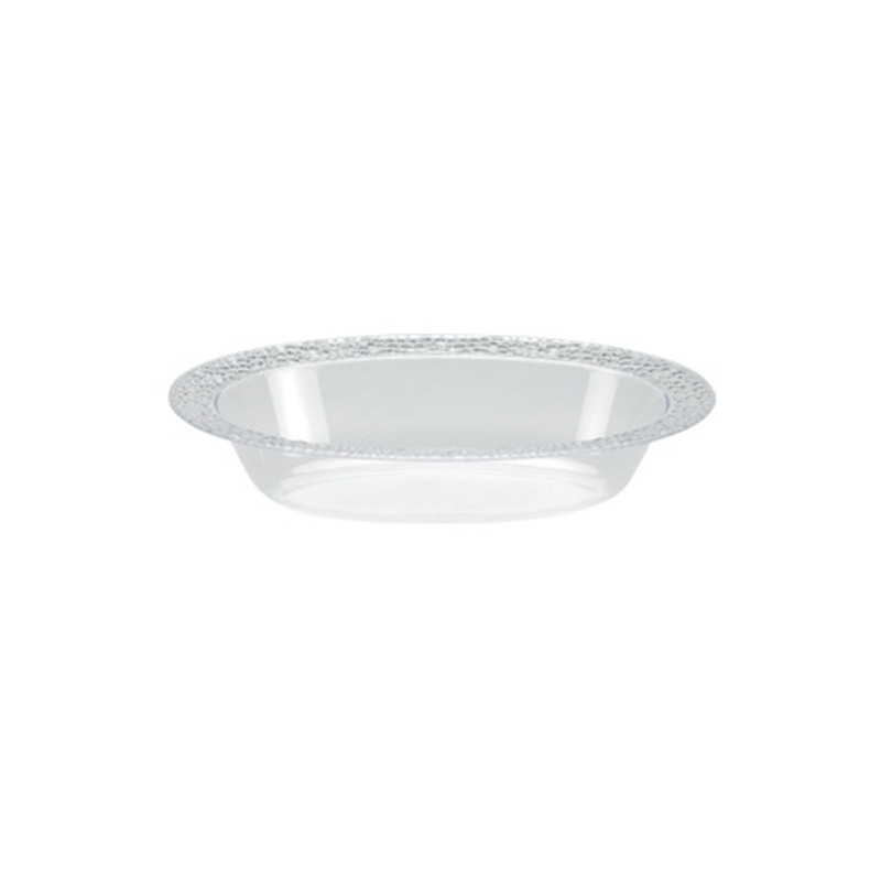 Lillian's Pebbled - 7 Oz. Oval Bowl - Clear