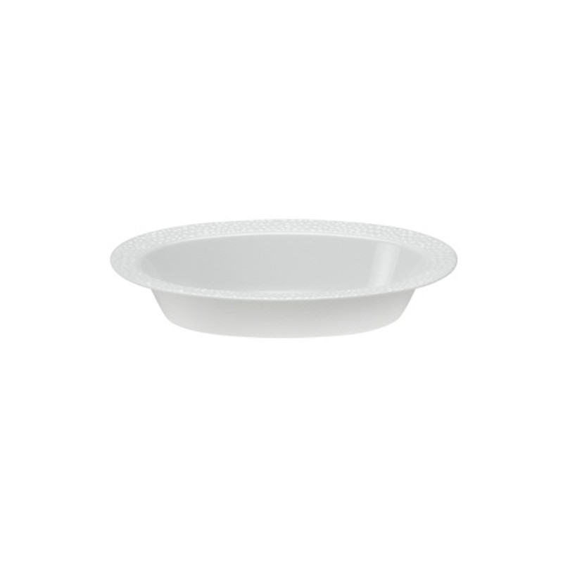 Lillian's Pebbled - 7 Oz. Oval Bowl - Pearl