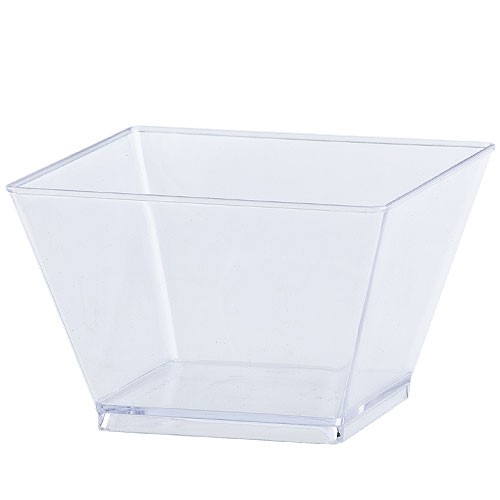 Lillian Tablesettings 8oz Clear Plastic Condiment Bowls