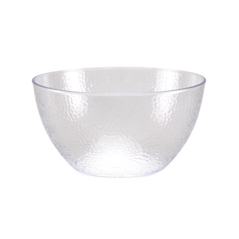 Lilian's Pebbled - 60 Oz. Plastic Bowl - Clear