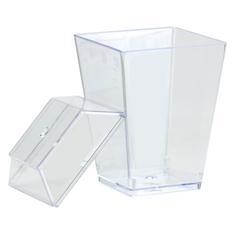 Lillian's Mini Gourmet Dish With Stand/Lids - 8 Count - Clear