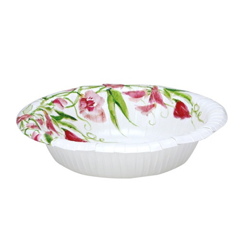 20oz Pink Floral Paper Bowl - 24ct
