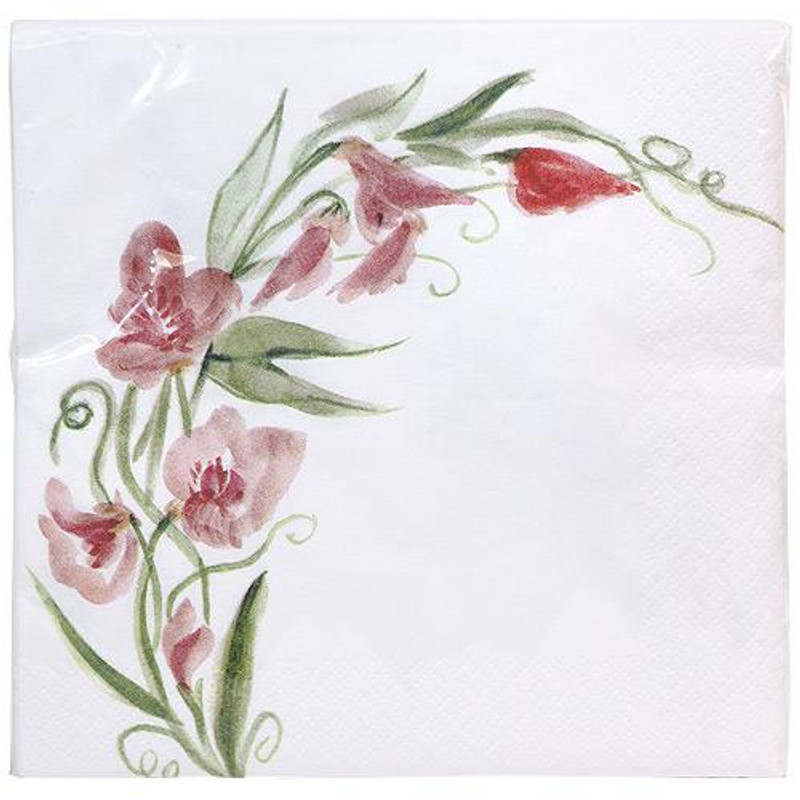 Pink Floral Lunch Napkins