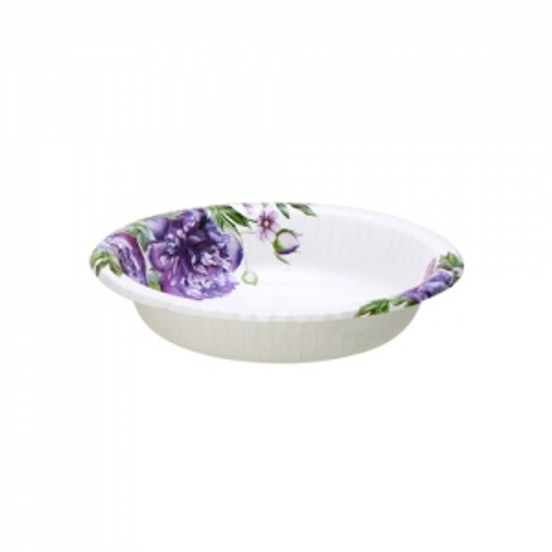 20 Oz Peony Floral Paper Bowl