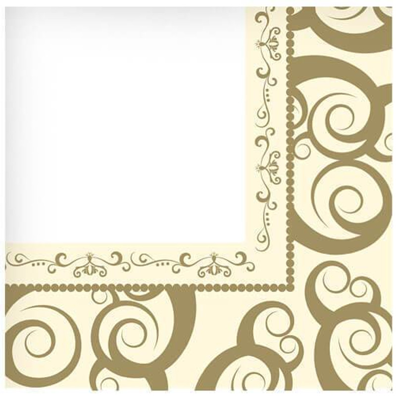 Hanna K. Signature Gold Medley Lunch Napkin