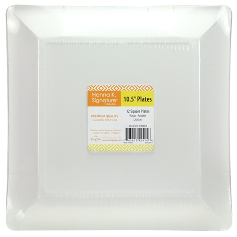 Hanna K. Signature Bella Vite Shimmer - 10" Square Plate