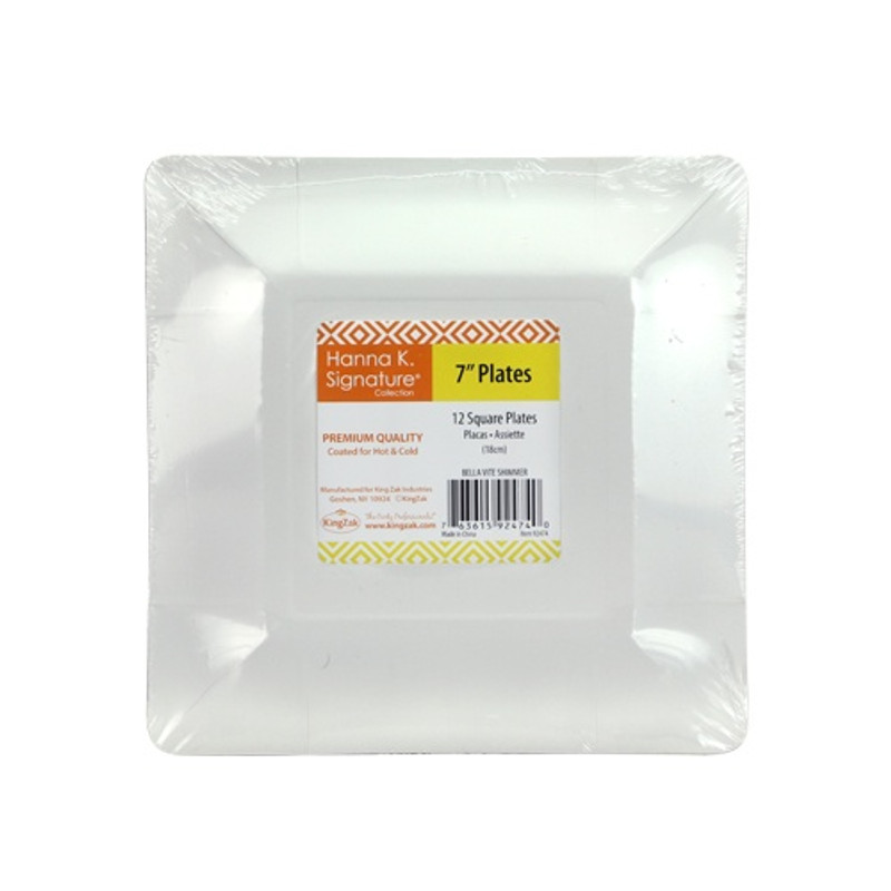 Hanna K. Signature Bella Vite Shimmer - 7" Square Plates