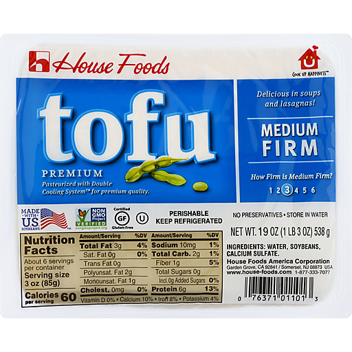 House Foods Premium, Medium Firm Tofu - 19 Oz