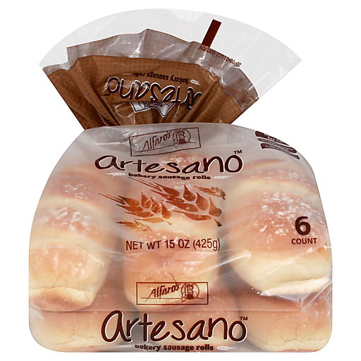 Alfaro's Artesano Bakery Sausage Rolls, 6 Count, 15 Oz