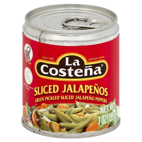 La Costena Green Pickled Sliced Jalapeno Peppers 7 Oz. Can