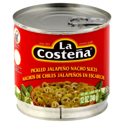 La Costena Pickled Jalapeno Nacho Slices - 12oz