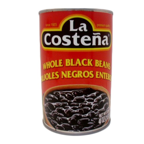 La Costena Whole Black Beans 40 Oz. Can
