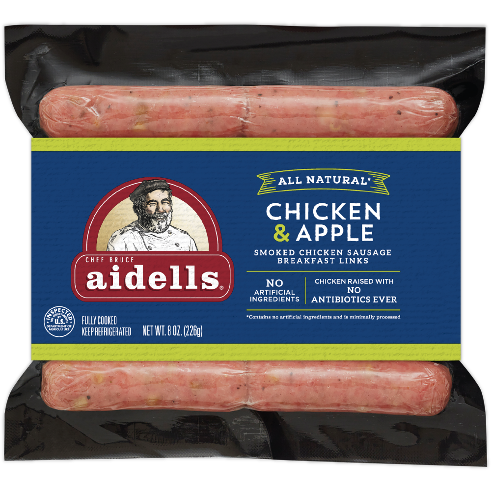 Aidells Smoked Chicken Breakfast Sausage Links - Apple