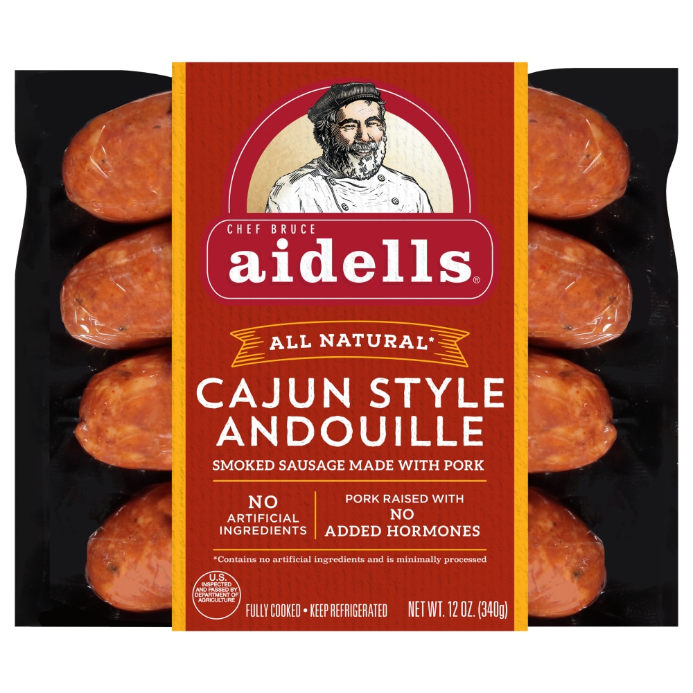 Aidells Cajun Style Andouille Smoked Pork Sausage Links - 12 Oz