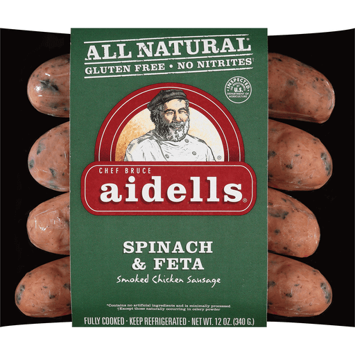 Aidells Spinach & Feta Smoked Chicken Sausage