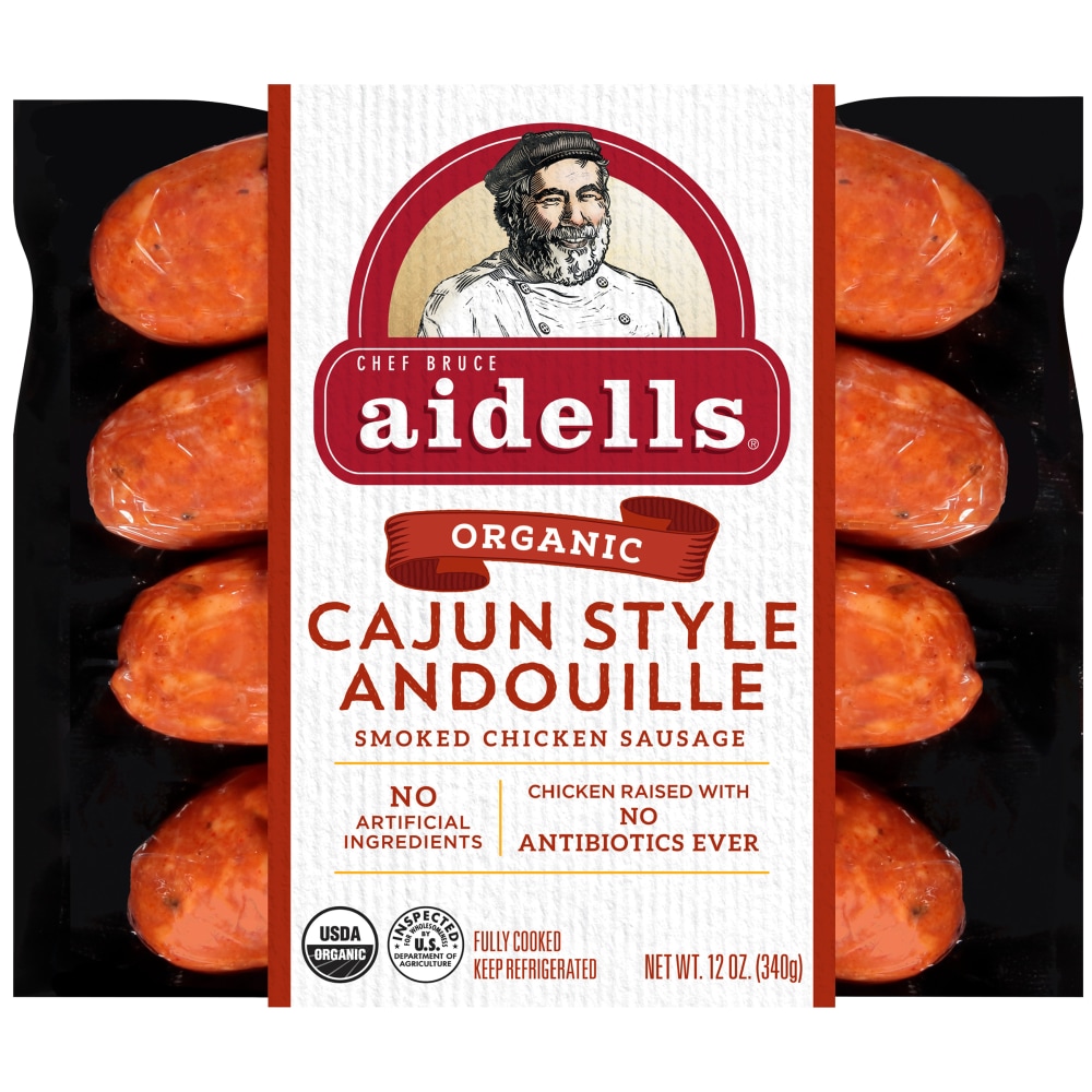 Aidells Organic Cajun Style Andouille Smoked Chicken Sausage