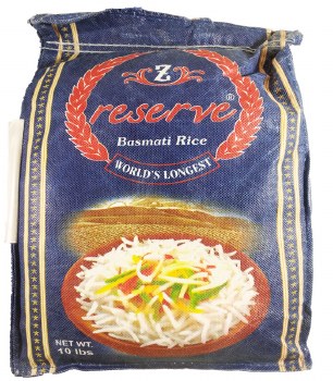 Zafarani Reserve Basmati Rice 10 Lb