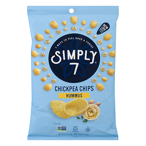 Simply 7 Sea Salt Hummus Chips Gourmet Chickpea Snack
