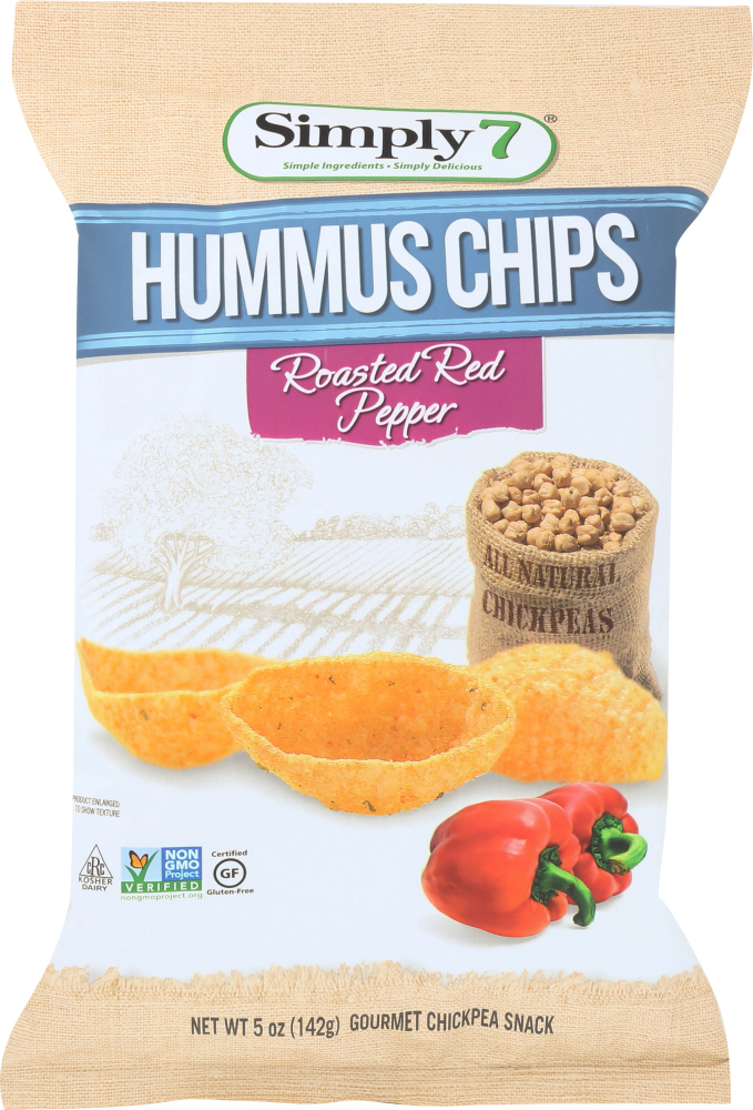 Simply 7 Hummus Chips Roasted Red Pepper