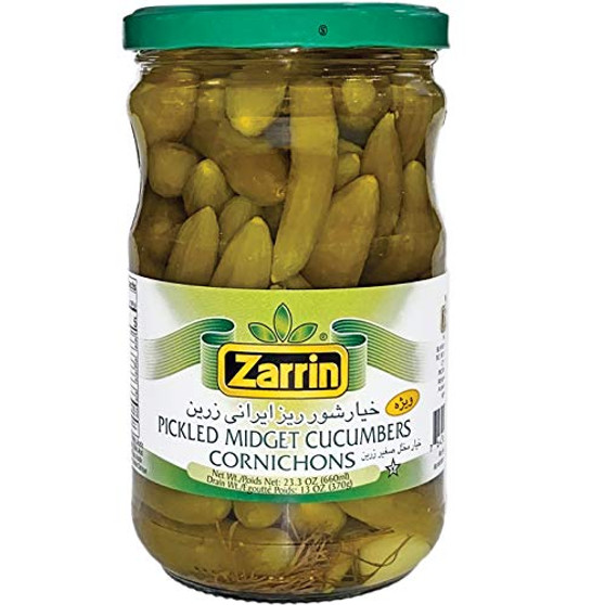 Zarrin Midget Pickled Cucumbers, 22.31 Ounce