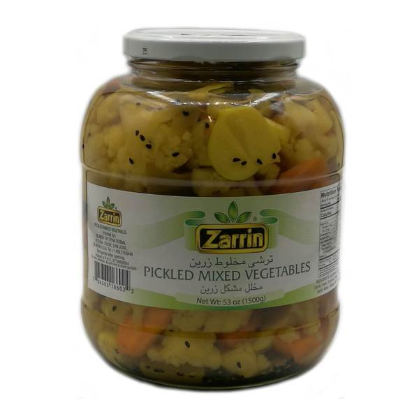 Zarrin-Pickled Mixed Vegetables 53 Oz 1500 Gr