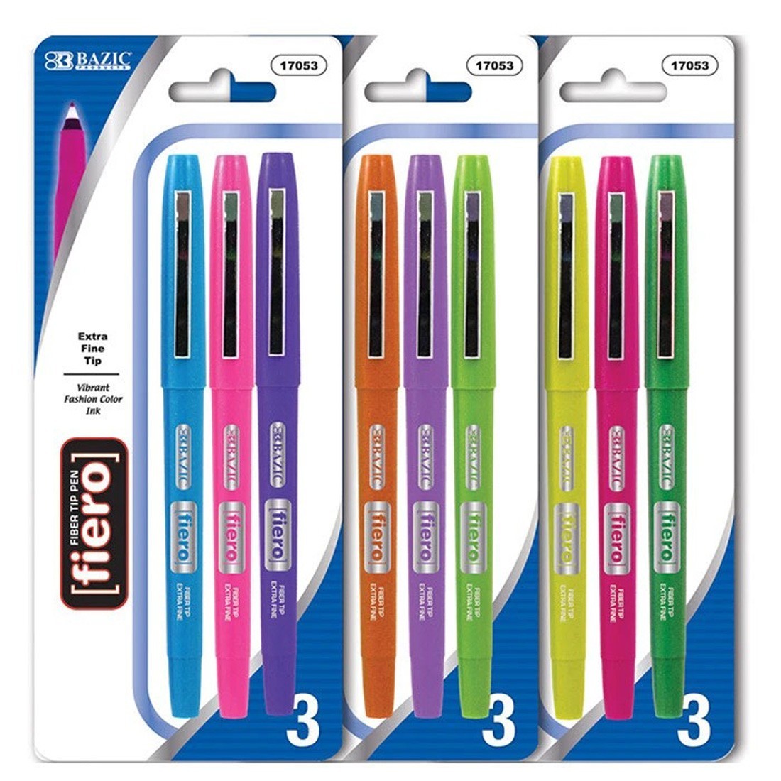 Fjallraven BAZIC Fiero Fancy Color Fiber Tip Fineliner Pen Set Of 3